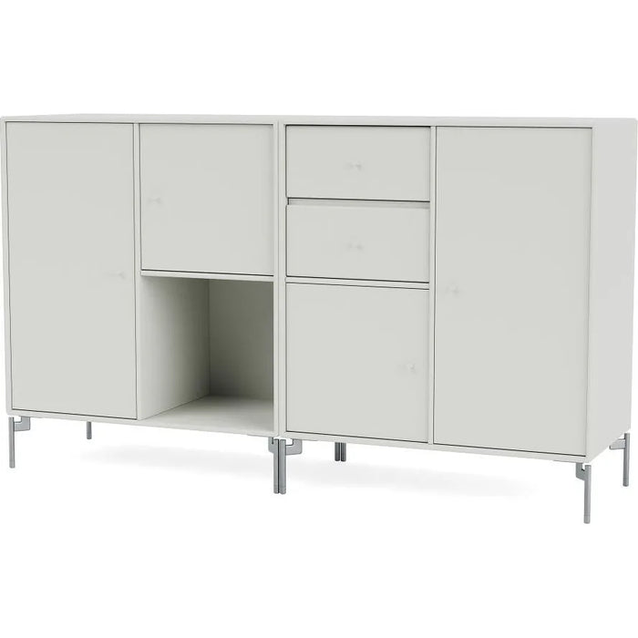 Photo of Couple Sideboard - Nordic / Matt Chrome Legs - Sideboards - Peter J. Lassen - Grå - Mdf
