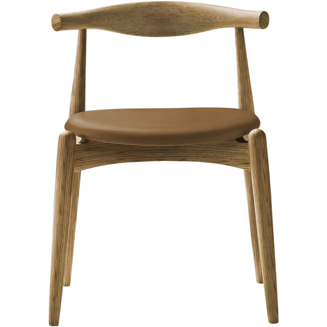 Photo of Carl Hansen - Ch20, Oiled Oak, Leather Group A Loke - 7050 - Dining chairs - Hans J. Wegner - Wood