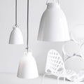 Thumbnail photo of Caravaggio 2 Pendant White Smooth-grey Textile Cord