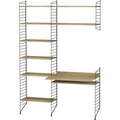 Thumbnail photo of String Floor Headboard 200, Black, 2-pack - Shelving - Nils Strinning - Black - Metal