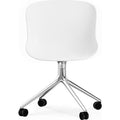 Thumbnail photo of Hyg Chair Swivel 4w - Kontorstol - Hvid - Aluminium - H: 84 X L: 54 X D: 53,5 X Sh: 46 Cm