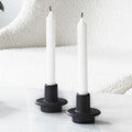 Thumbnail photo of Heima Candle Holder - Candlestick - Candlestick - Black - Ø: 8 x H: 6.5 cm