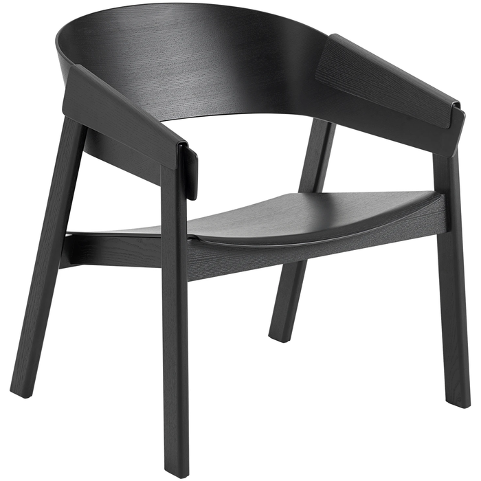 Photo of Cover Lounge Chair, Black - Armchairs - Thomas Bentzen - Black - Wood