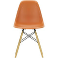 Eames Plastic Chair Dsw - 43 Rusty Orange - Golden Maple - Matstolar - Charles & Ray Eames - Orange - Metall/trä/plast
