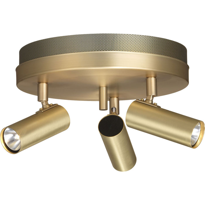 Photo of Puck Ceiling Lamp, matt brass, 3-burner - Spotlights - Åke Hultgren - Gold