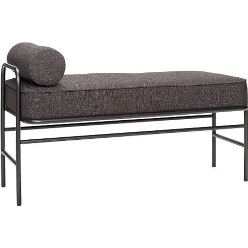 Photo of Metal / Wood Sofa - Black Including Cushions