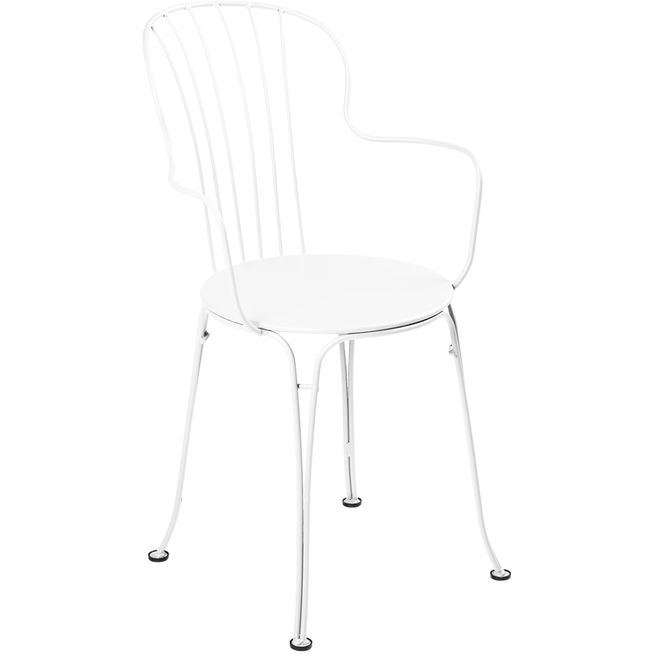 Photo of Opéra+ Armchair, Cotton White - Matstolar Utomhus - Vit - Metall