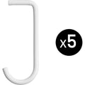 Thumbnail photo of String J-hook 5-pack White - Shelving - Nils Strinning - White - Metal