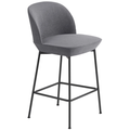 Oslo Bar Stool, Ocean 32/chrome - Barstolar & Barpallar - Anderssen & Voll - Silver,beige - metal/textile/skum