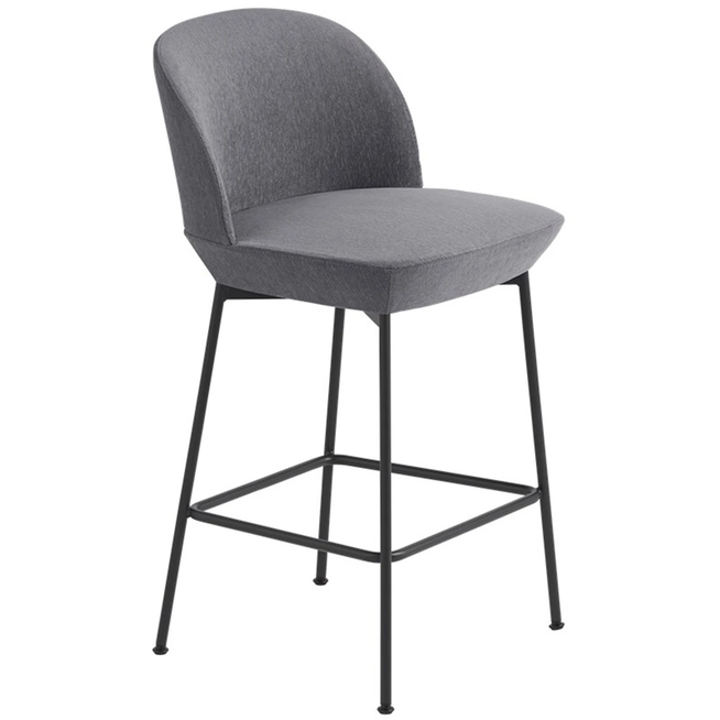Photo of Oslo Bar Stool, Ocean 32/chrome - Barstolar & Barpallar - Anderssen & Voll - Silver,beige - metal/textile/skum