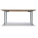 Ch322 dining table from Carl Hansen & Søn (stainless steel, white oil, pull-out for