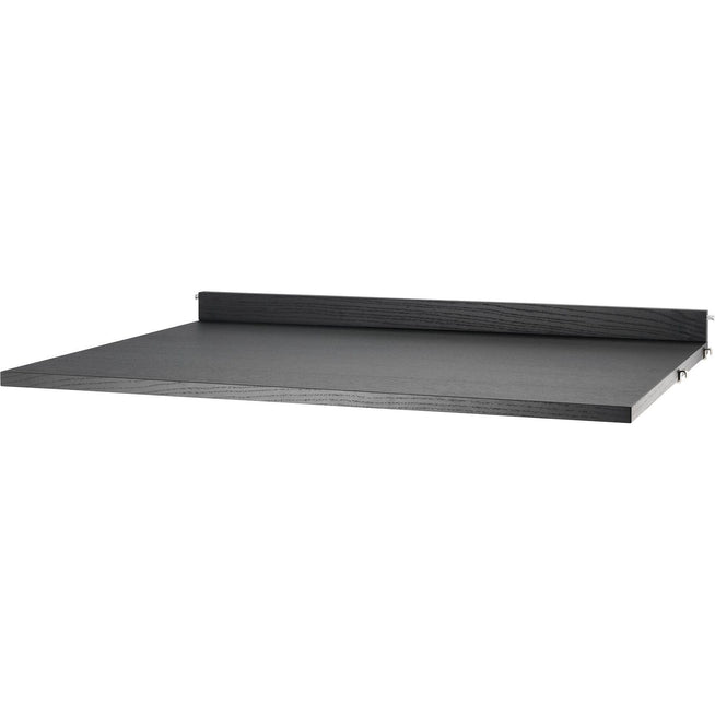 Photo of String worktop, black stained ash - Shelving - Nils Strinning - Black - Wood