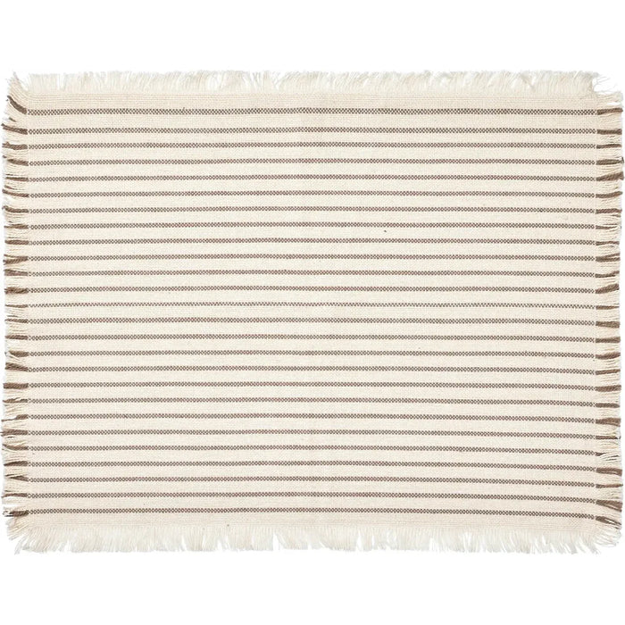 Photo of Elouise Placemats Off White/Grey Set of 8 Pieces