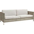 Thumbnail photo of Connect Sofa 3-seater - Taupe - Cushion: Brown - Cane-line Weave - Outdoor Sofas