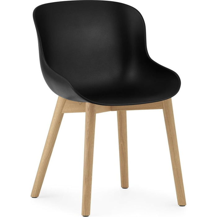 Photo of Hyg Chair Wood - Dining chair - Black - Oak - H: 84 x L: 54 x D: 53.5 x Sh: 46 cm
