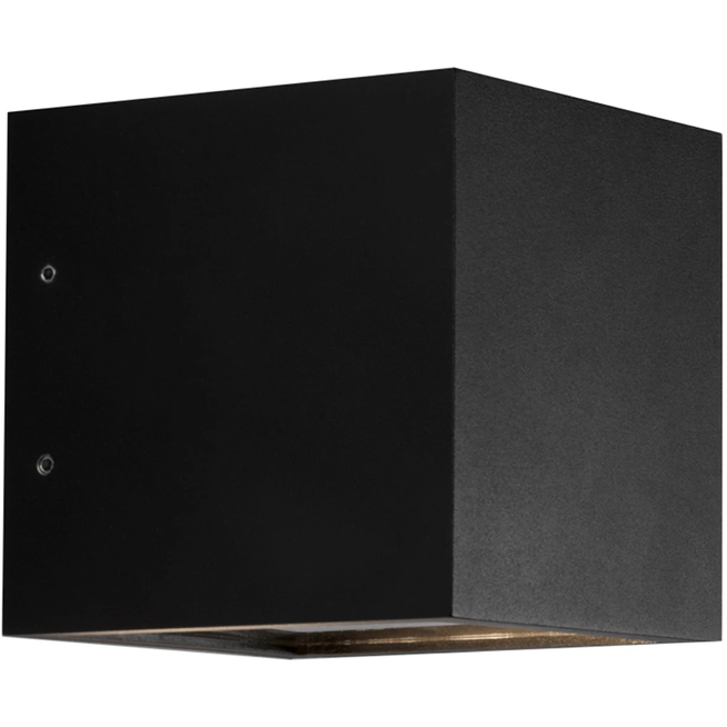 Photo of Cube XL Down, Black, 2x3,2W LED, IP54, 3000K - Wall Lamps - Ronni Gol - Black