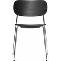 Thumbnail photo of Co Dining Chair, Veneer, Chrome Frame