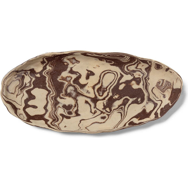 Photo of Ryu Platter - Tallerken - Ryu Platter - 37 - Sand/brown - W37 X D16.5 X H3 Cm