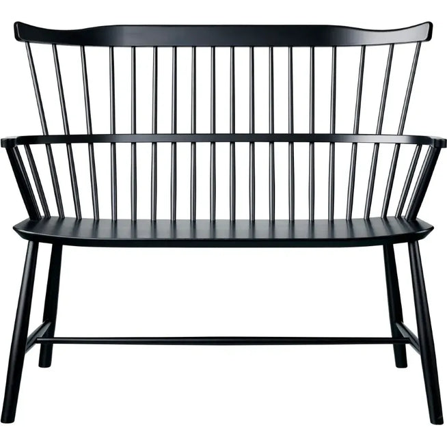 Photo of J52d Bench Beech Black Painted