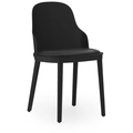 Thumbnail photo of Allez Stol Polstret Ultra Leather - Spisebordsstol - Sort - H: 79 X L: 45 X D: 50 X Sh: 45,5 Cm