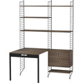 Thumbnail photo of String Floor Headboard 200, Black, 2-pack - Shelving - Nils Strinning - Black - Metal