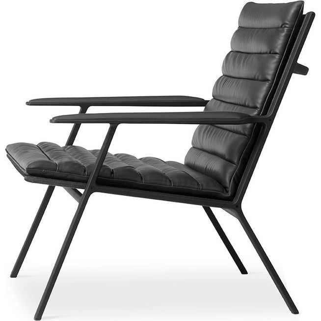 Photo of Vipp456 Loungefåtölj Black Aluminium-black Leather