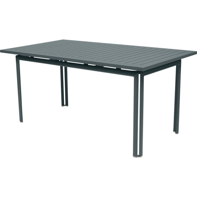Photo of Costa Table 160 x 80 cm, Storm Grey - Outdoor dining table - Grey - Metal