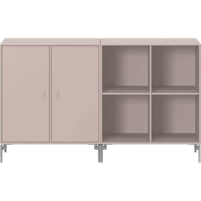 Photo of Pair Classic Sideboard - Matt Chrome Legs