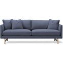 Calmo Sofa 95 5652 By Hugo Passos - 2 Personers Sofa - Omni 377 Dark Brown / Matt Chrome - W200 X D90 X H75,5 X Sh41 Cm