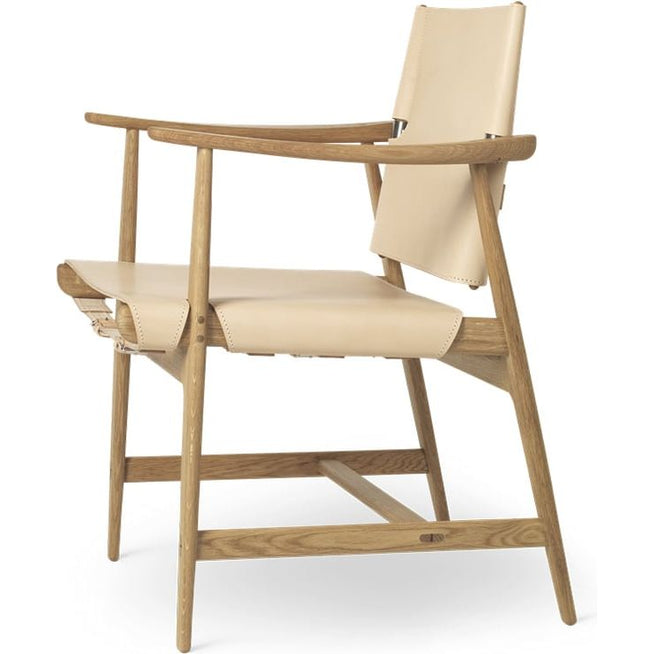 Photo of Bm1106 Huntsman Chair Natural-Oiled Oak-Stainless Steel
