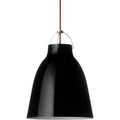 Thumbnail photo of Caravaggio 2 Pendant Black Smooth-red Textile Cord