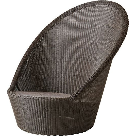 Photo of Kingston Solstol M. Hjul - Loungestol - Mocca/weave - W92 X D102 X H98 Cm