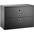 Thumbnail photo of String drawer unit 58x30 - Black stained ash - Shelving - Wood