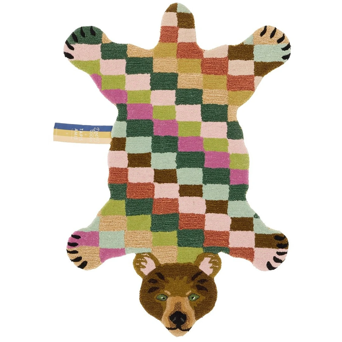 Photo of Archie Checkered Bear Blanket
