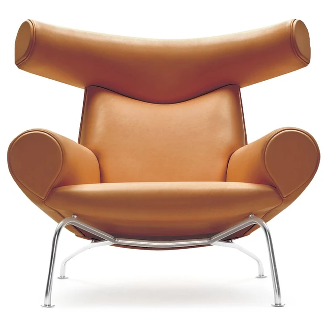 Photo of Wegner Ox Armchair Leather Max