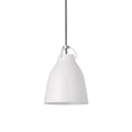 Thumbnail photo of Caravaggio 1 Pendant White Smooth-grey Textile Cord