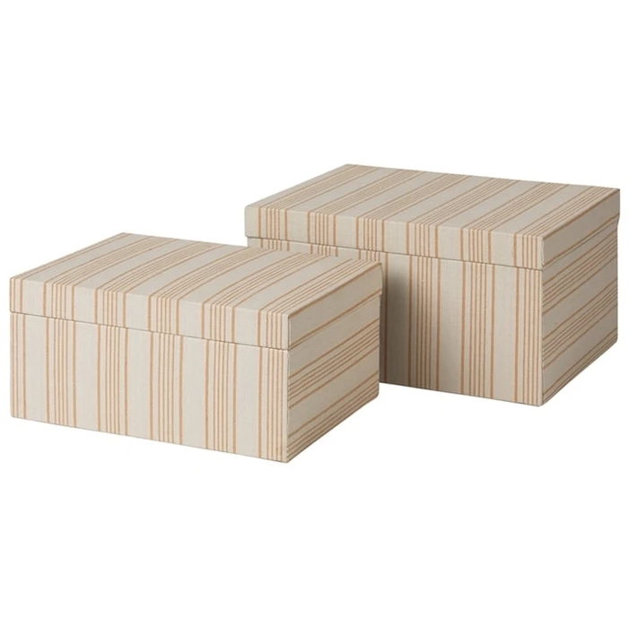 Photo of Cleo Storage Boxes Brown/Light Grey