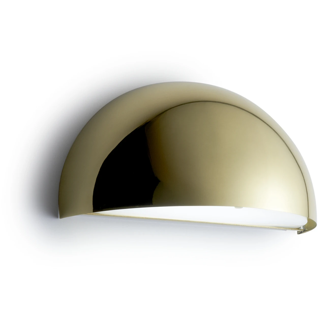 Photo of Rørhat Wall Led, Brass, 10,5W Led 3000K, Ip23 - Wall Lamps Outdoor - Jesper J. Pedersen - Gold