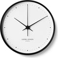 Hk Clock Ø30 cm Black & White - Watches - Henning Leash - White
