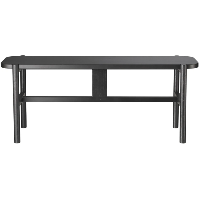 Photo of J177 Havneholmen Bench Nordic Swan Ecolabel Emil Holck Reimert L: 110 cm - Oak/black