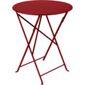 Bistro Table Ø 60 cm, Chili - Small Table & Side Table Outdoor - Red - Metal