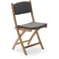 Selandia Chair Cushion, Quickdry Outdoor Foam, Outdoor Textile / Charcoal - Dynor & Kuddar - Skagerak Design Team - Grå