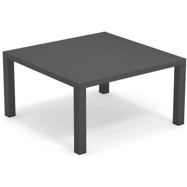Photo of Round Coffee Table 80x80 Antique Iron - Soffbord Utomhus - Christophe Pillet - Grå - Metall