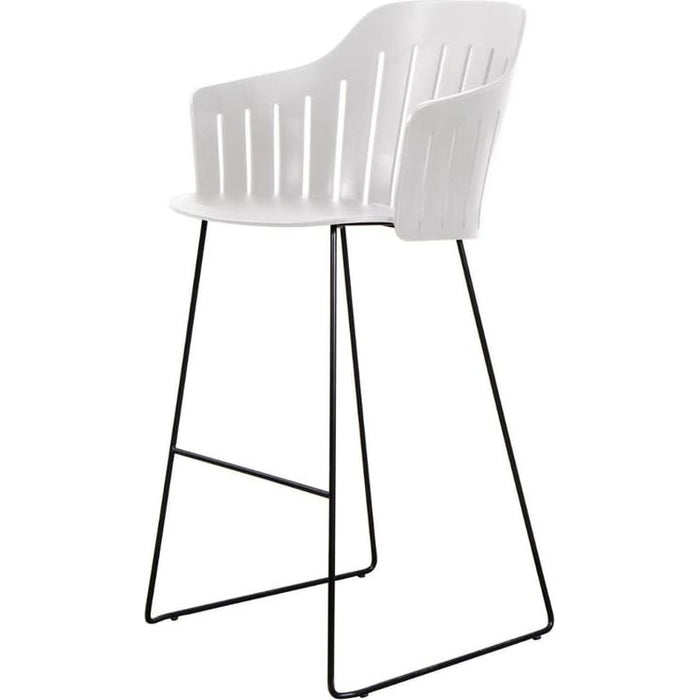 Photo of Choice Barstol - Udendørs - Barstol - Frame: Black Stainless Steel / Seat: Black - W59 X D53 X H42 Cm