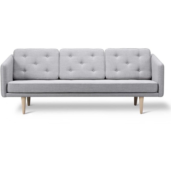 Photo of No. 1 Sofa 2003 By Børge Mogensen - 3 Personers Sofa - Sunniva 242 / Soaped Oak - W206 X D86 X H83 X Sh41 Cm
