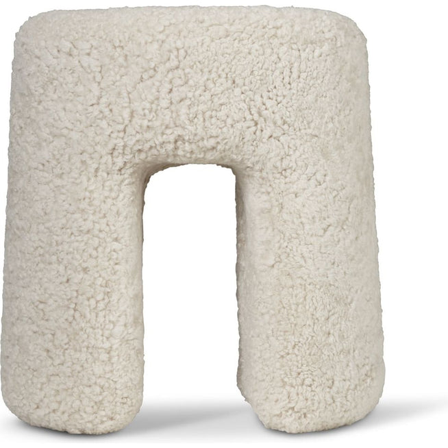 Photo of Sequoia Bean Pouf Sheepskin Moonlight