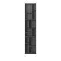 Thumbnail photo of Loom Slim Bookcase, Plinth H7 Cm - Anthracite - Bokhyllor - Peter J. Lassen - Svart - Mdf