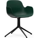 Form Armchair Swivel 4l Alu - Spisebordsstol - Black Aluminium / 1