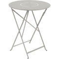 Thumbnail photo of Floréal Table 60 cm Clay Grey A5 - Outdoor Dining Table - Green,Grey - Metal