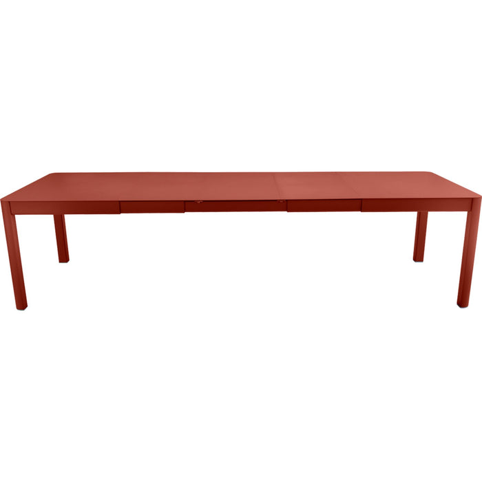 Photo of Ribambelle Table With 3 Extensions, Red Ochre - Matbord Utomhus - Röd - Metall